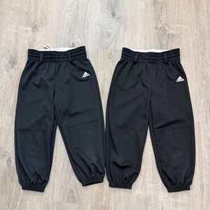 Adidas Kids Black Baseball Pants Set of 2